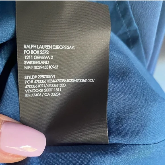 Club Monaco Rokinsa Silk Midi Dress | Blue | - Picture 3 of 5